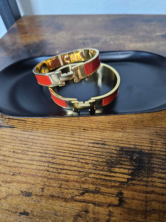 Red Hermes Bracelet