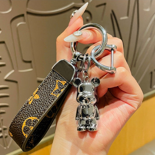 Silver Mickey Mouse keychain