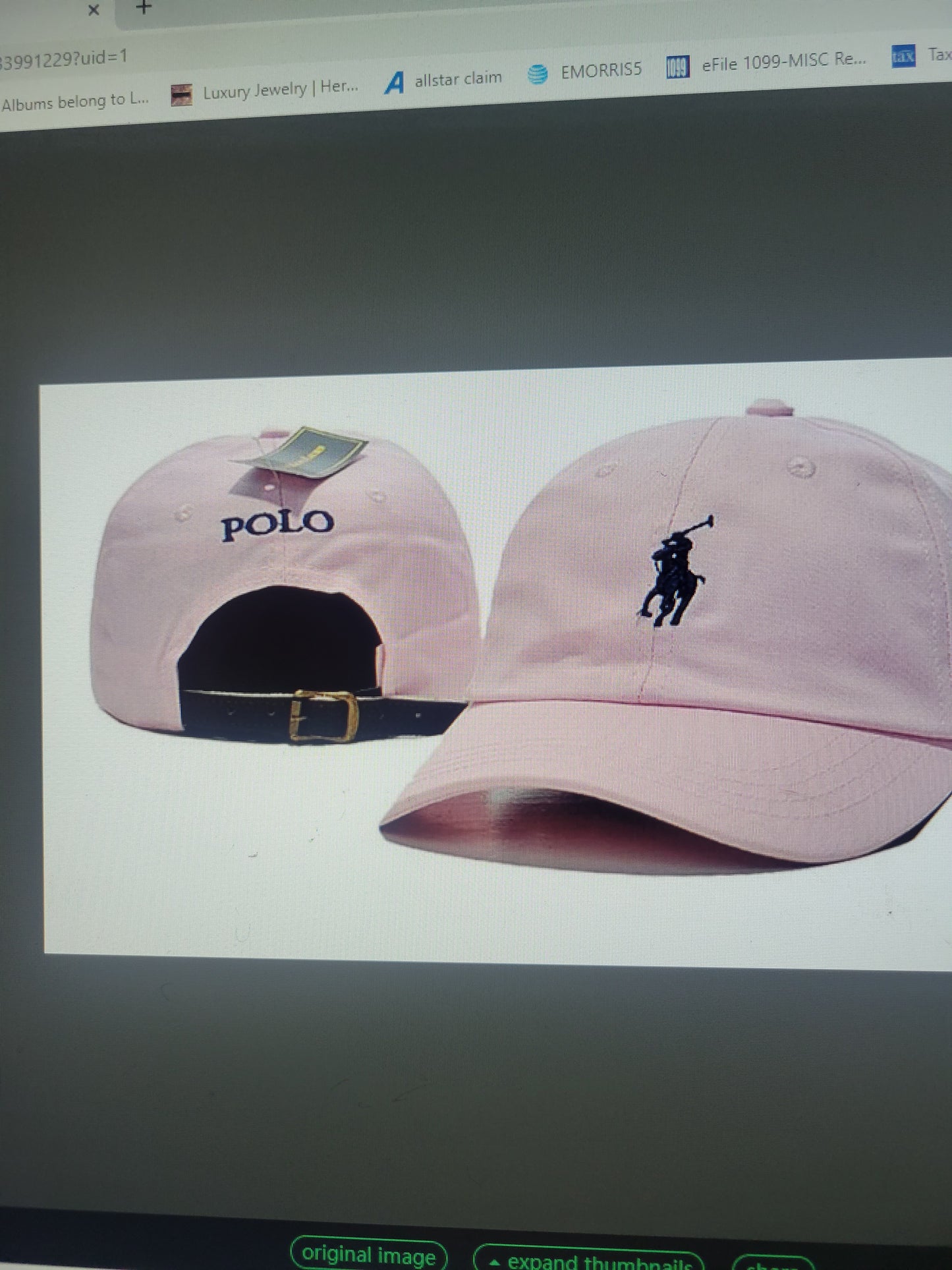 Pink Polo hat